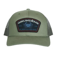 Grundens Always Fishing Trucker Hat in Loden